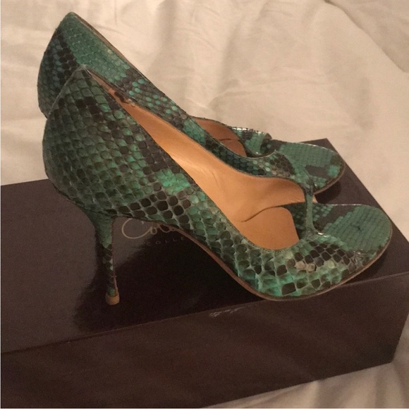 Cole Haan Shoes - Cole Haan Maria Genuine Python Pump Size 8.5 | 3” heel EUC